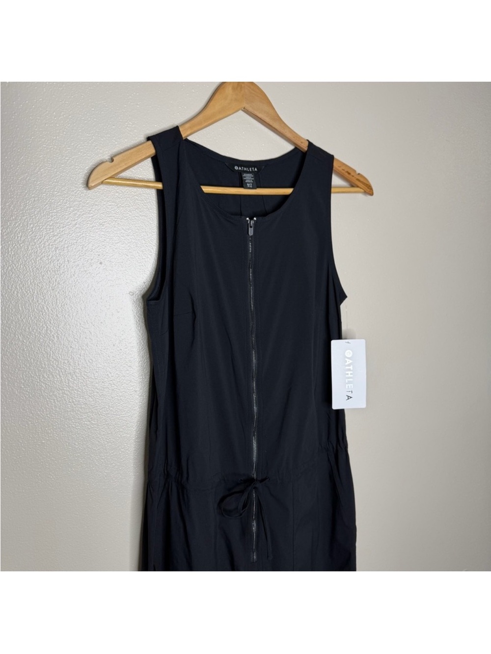 Athleta flex Black Jumpsuit small tall . Athletic material Will keep u dry. - Picture 6 of 11